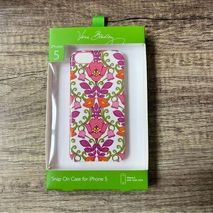 NWT Vera Bradley iPhone 5 Snap On Case Lilli Bell Floral Paisley New in Box